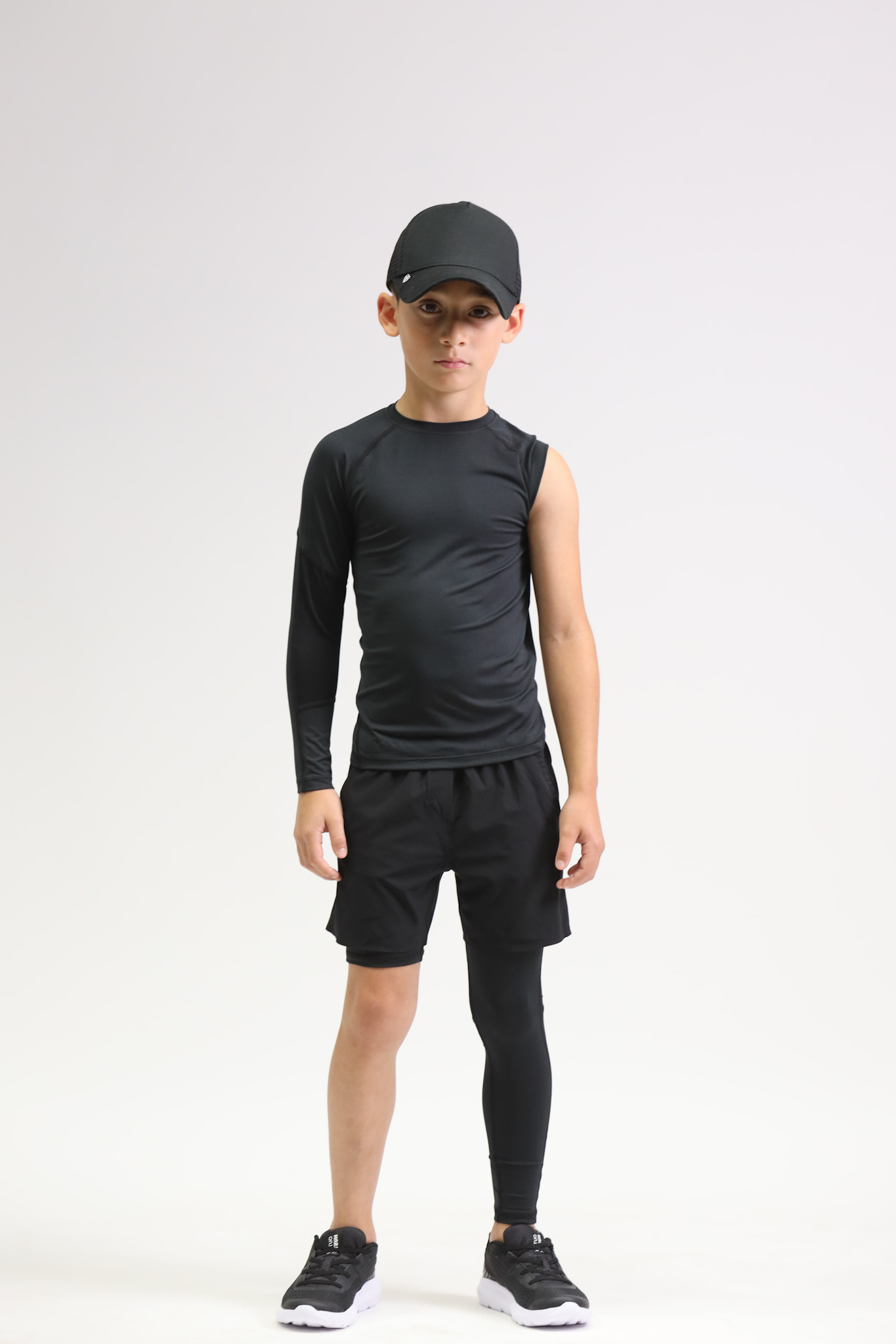 Right arm compression top