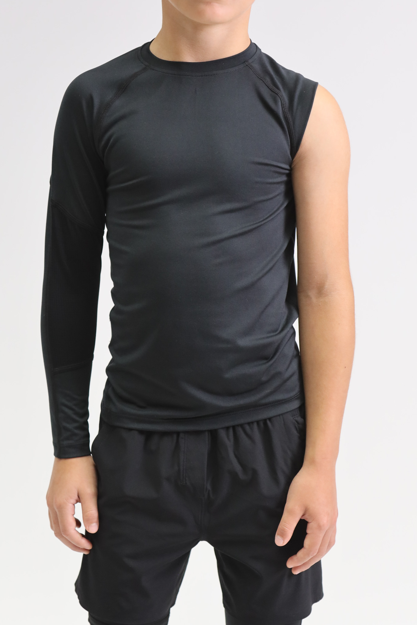 Right arm compression top