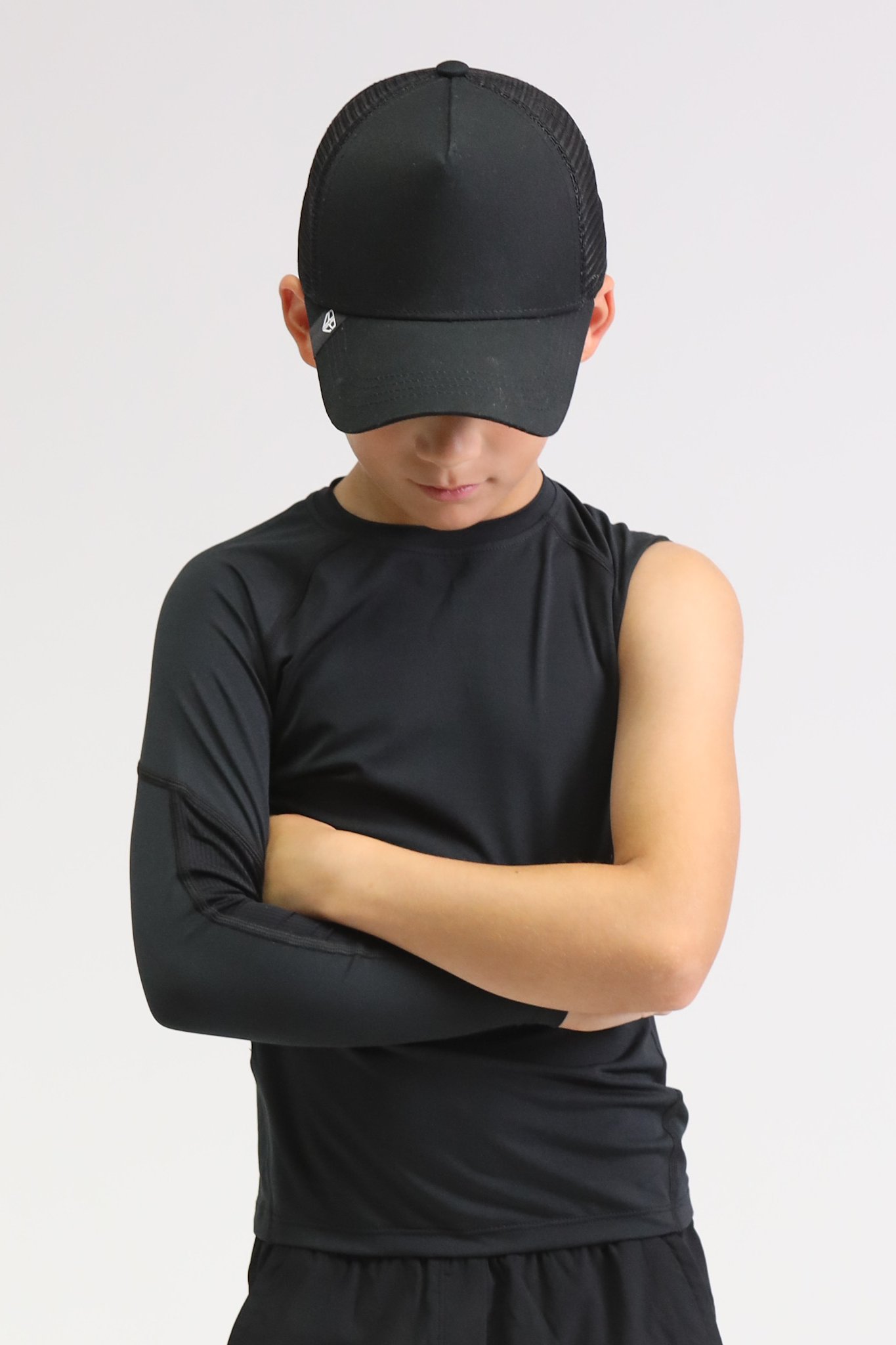 Right arm compression top