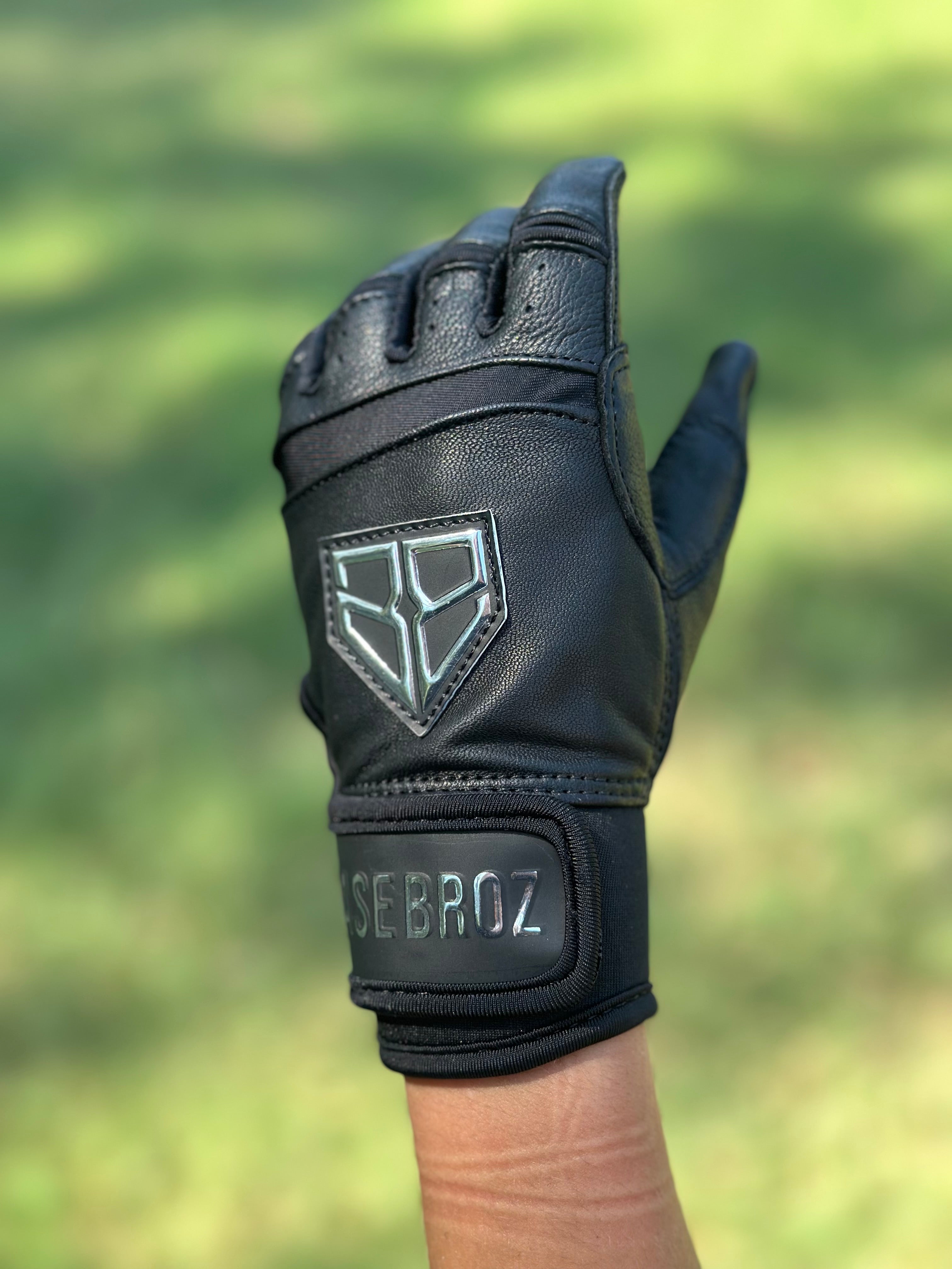 Black Short Cuff Batting Gloves